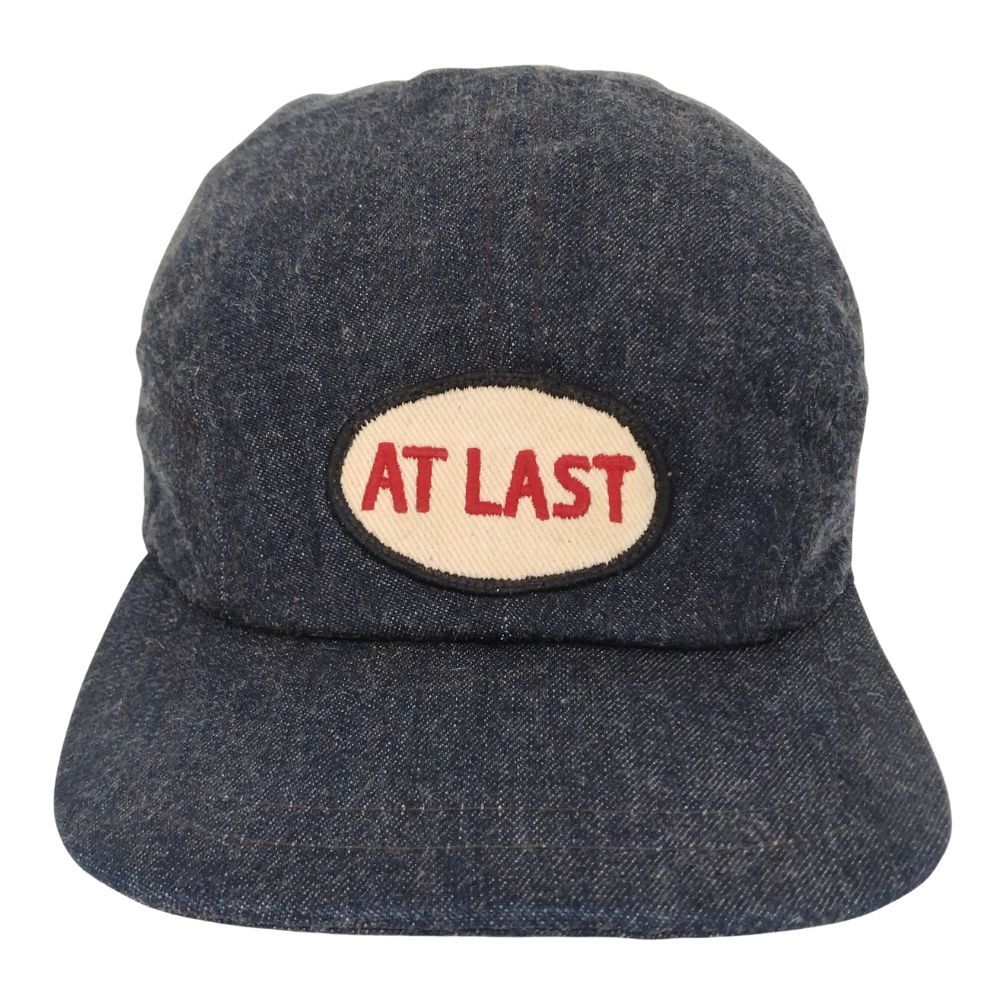 デニム ワークキャップ AT LAST atlast&co アットラスト ATLAST&CO アットラスト ロゴ ワッペン デニム ワーク キャップ