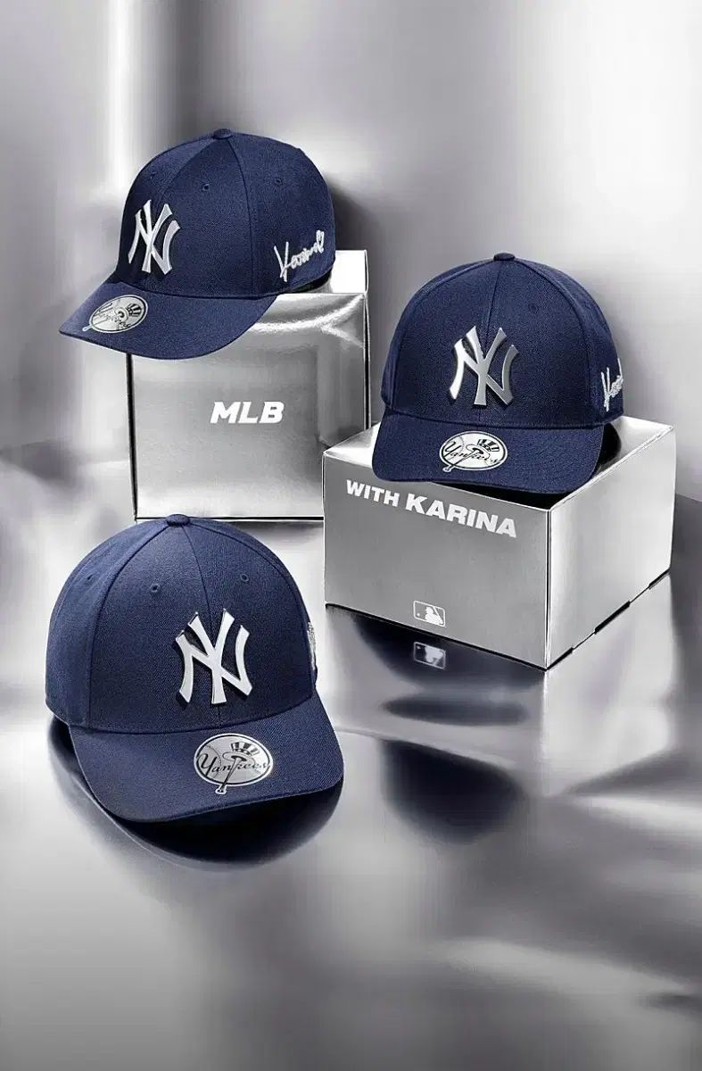 MLB カリーナ 排他的 構造 ボールキャップ ニューヨーク ヤンキース ネイビー