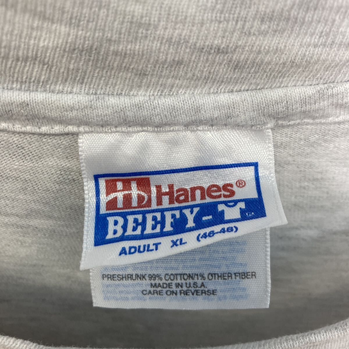 Hanes 半袖 プリント Tシャツ XL ホワイト ヘインズ 90s 三匹の子豚 パックプリント クルーネック 古着卸 アメリカ仕入 a607-5555