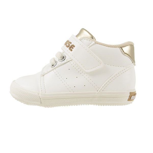 【入荷極小！新作】ミキハウス　mikihouse　セカンドベビーシューズ　15.0cm　白（01） 留め金調節