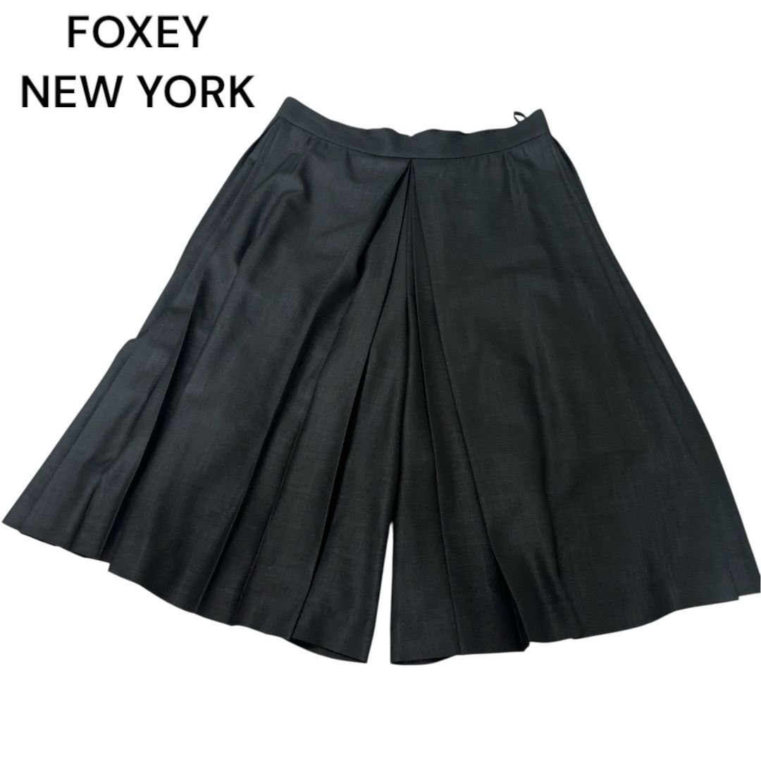 フォクシー FOXEY NEW YORK プロムナード ワイドパンツ ガウチョ フォクシー FOXEY NEW YORK プロムナード ワイドパンツ ガウチョ