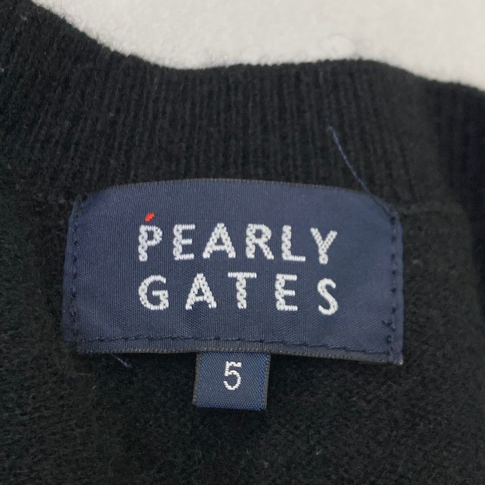 サイズ：5 PEARLY GATES パーリーゲイツ カシミヤ ニットセーター