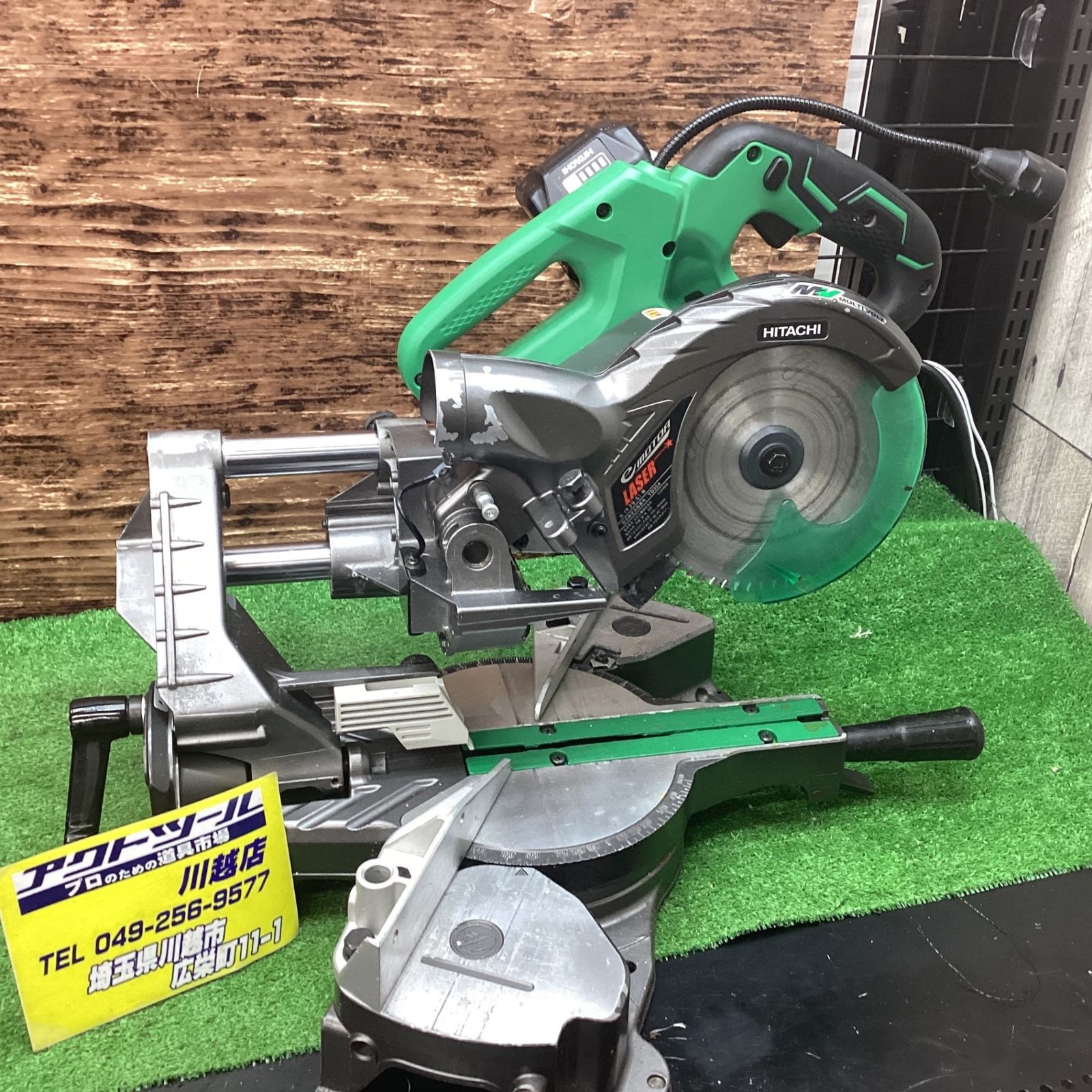 ハイコーキ HIKOKI 旧 日立工機 コードレス卓上スライド丸のこ C3606DRA NN 使用丸のこ 外径155~165mm×穴径20mm 動作 済 川越店