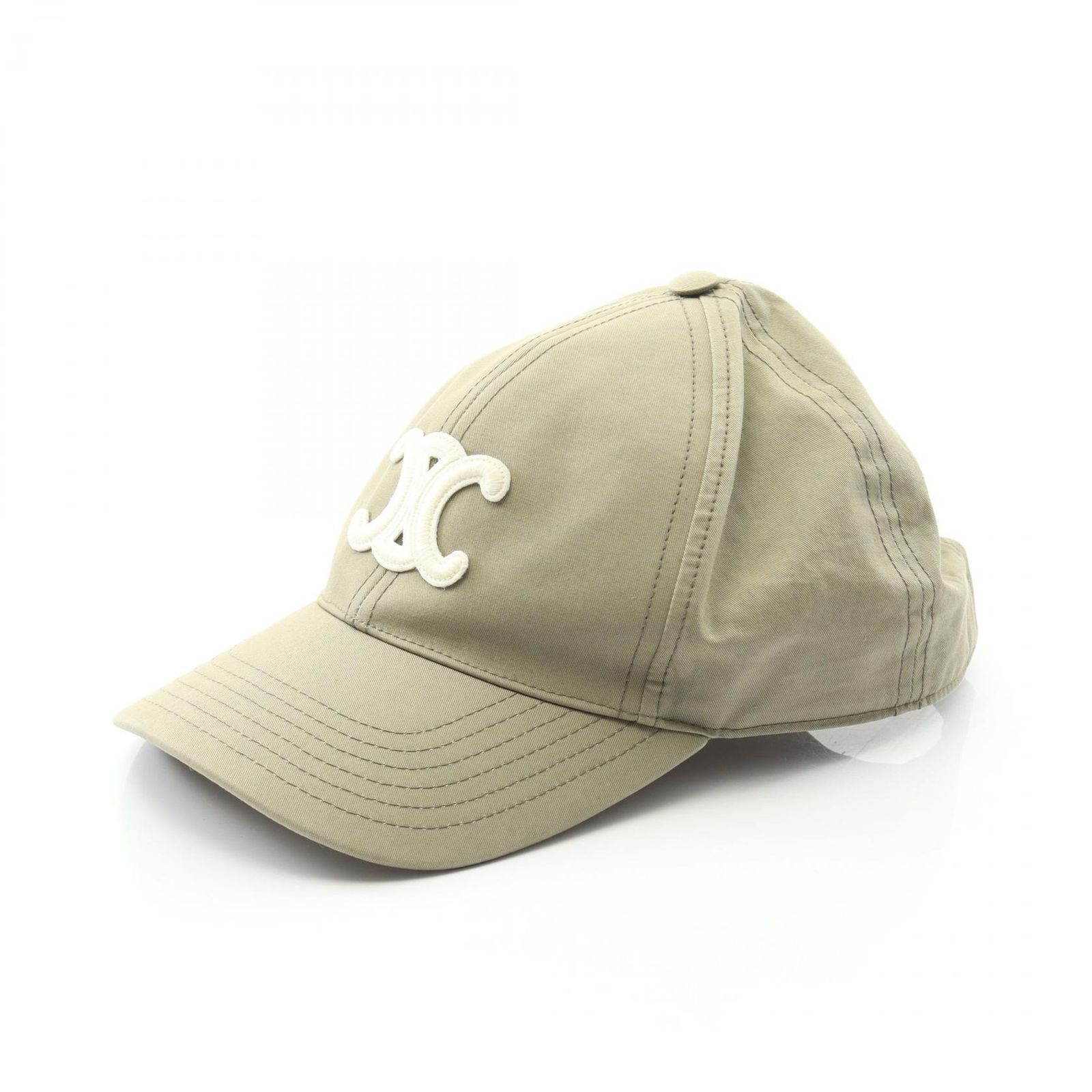 セリーヌ CELINE トリオンフ キャンバス 帽子 レディース Used C