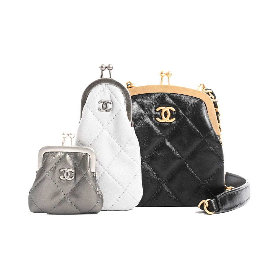 CHANEL シャネル ショルダーバッグ ガマグチチェーンポシェット AP2825