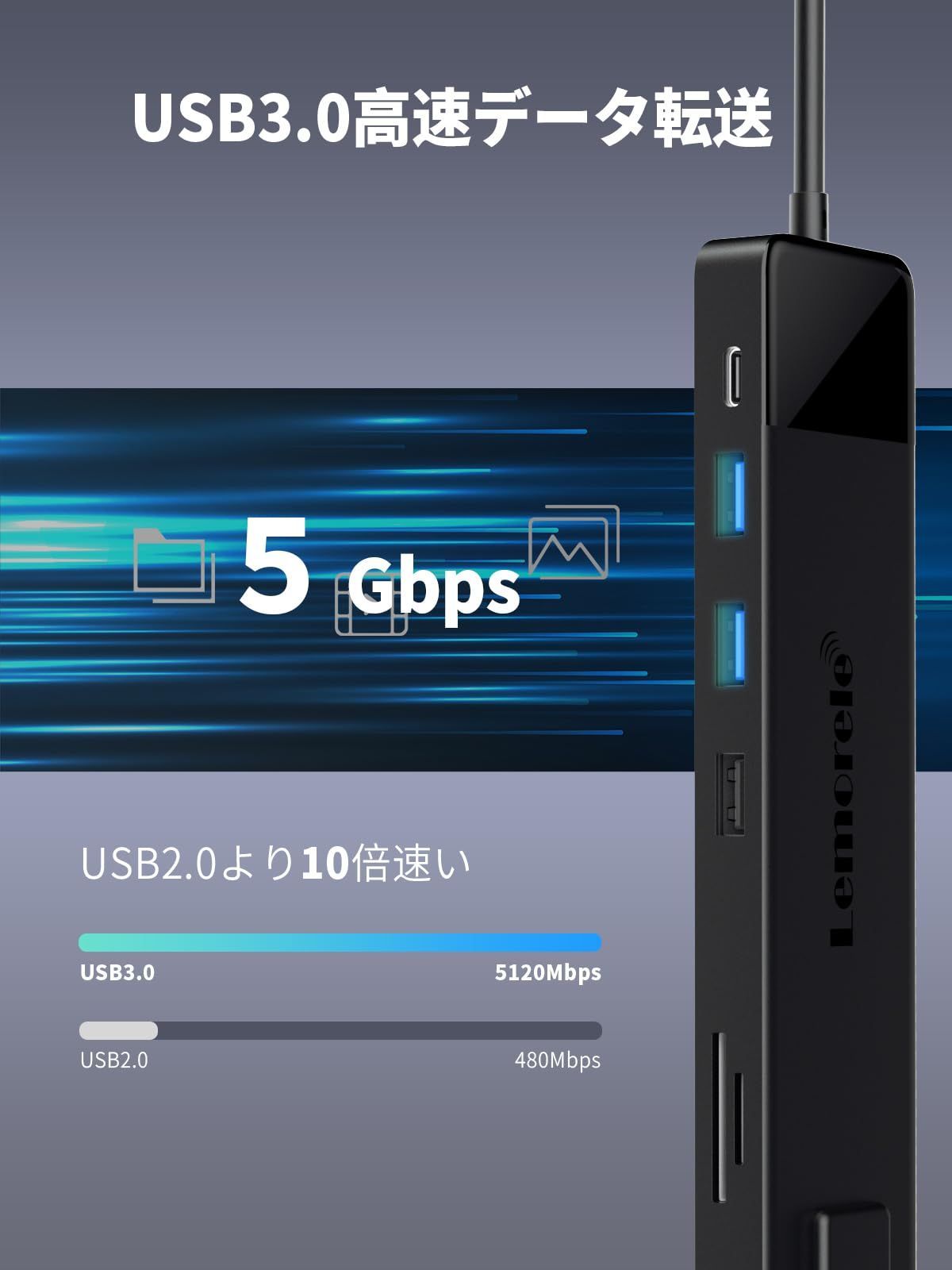 ドック 拡張 拡張 2画面 4K HDMI2ポート 4K HDMI HDMI Dual VGA、USB