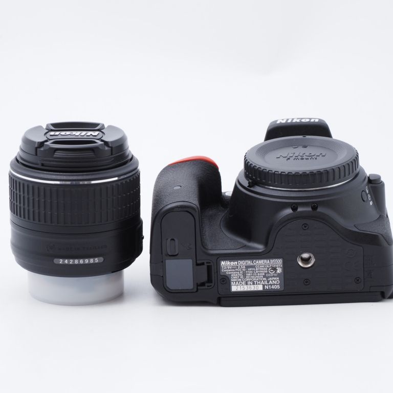 人気No.1 Nikon デジタル一眼レフカメラ D5500 18-55 VRII レンズキット ブラック 2416万画素 3.2型液晶 タッチパネル  D5500L