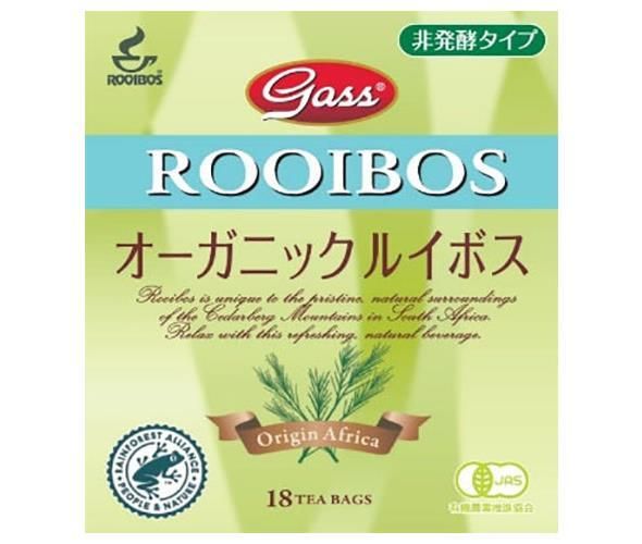 ガスコ Gass ガス オーガニックルイボスティー 非発酵タイプ ティーバッグ 1.5g×18袋×24個入× 2ケース ｜ 嗜好品 茶飲料 ルイボスティー ティーバッグ 有機JAS規格