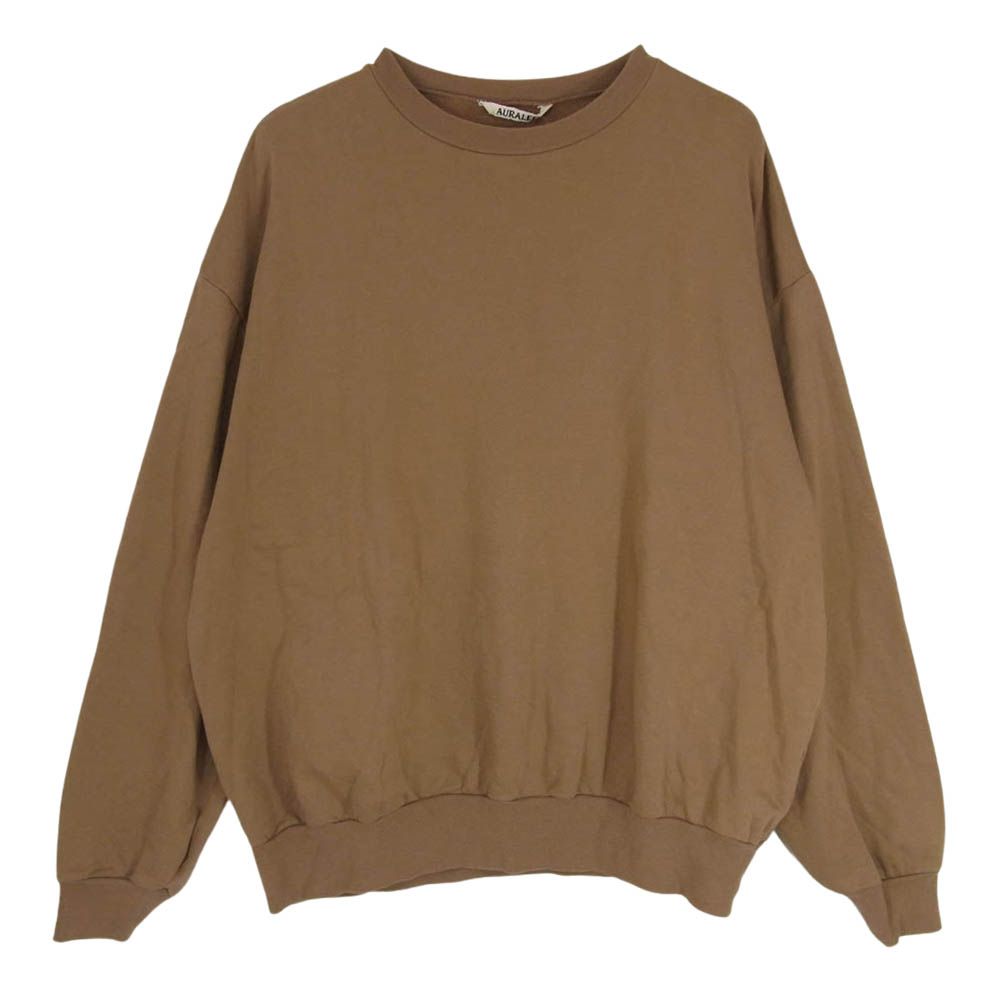 AURALEE オーラリー 22AW A22AP01NU ELASTIC HIGH GAUGE SWEAT P/O エラスティック ハイゲージ  スウェット トレーナー ブラウン系 3【中古】 - メルカリ