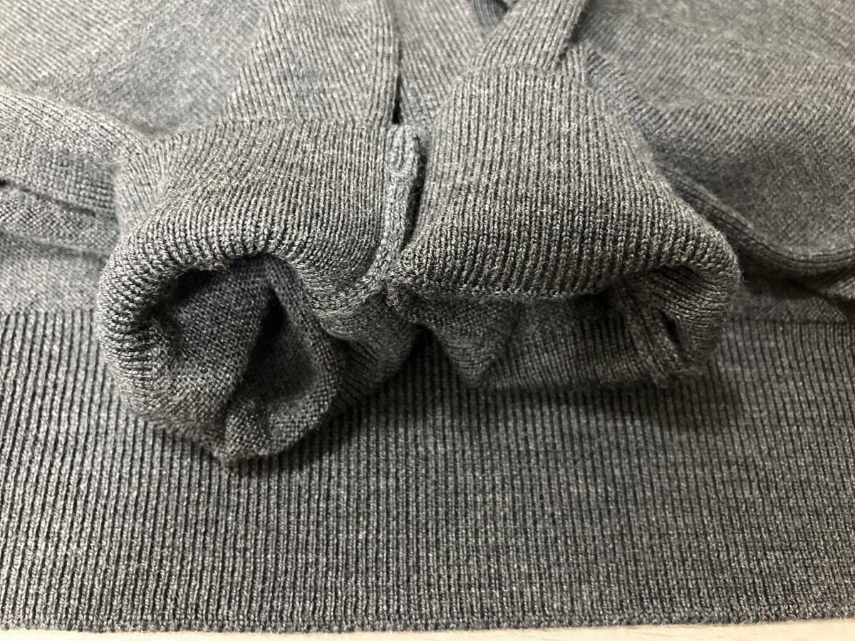 BATONER ボタンレスカーディガン ウール100% ブラック サイズ3 BATONER