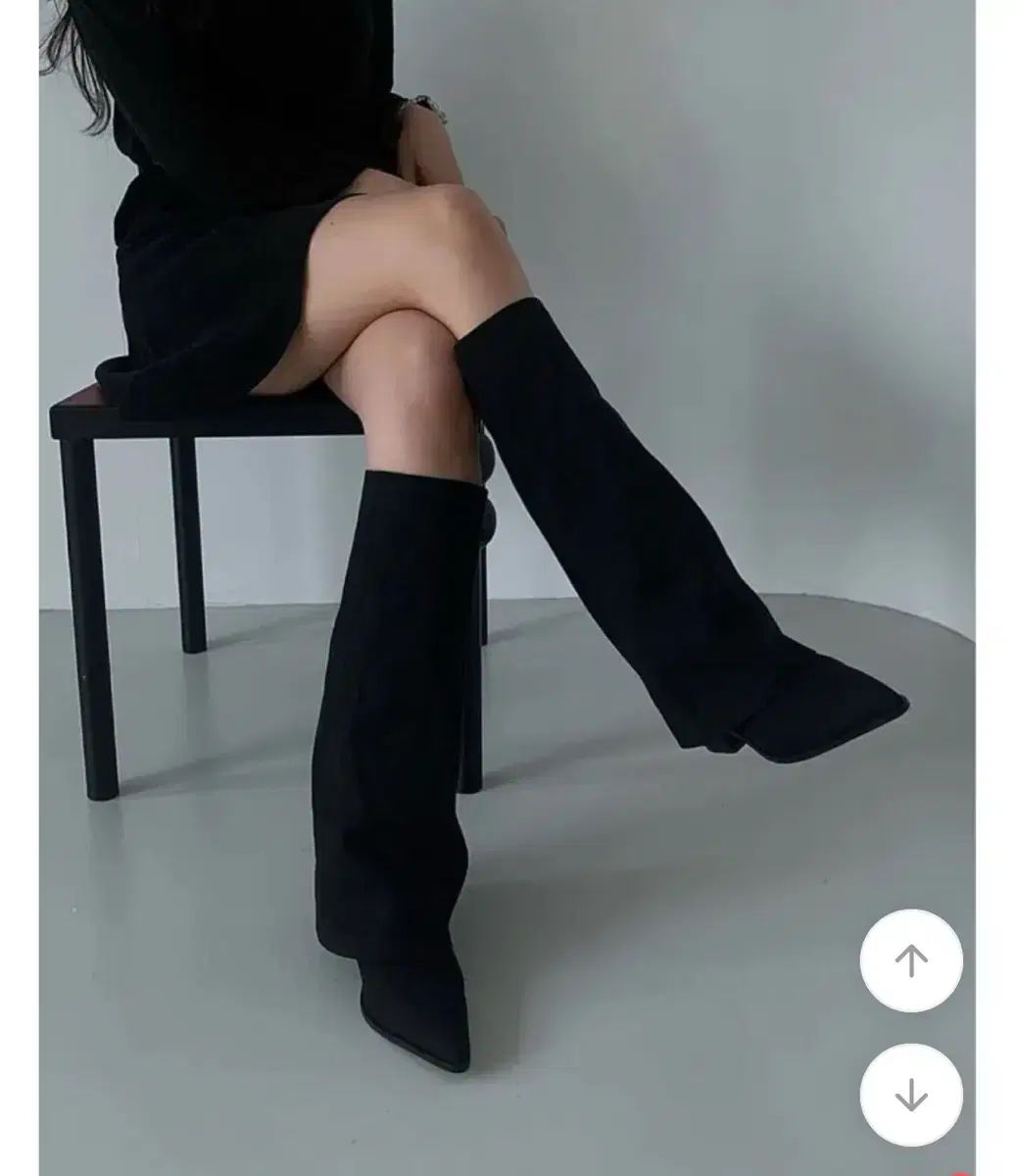 フォールディングブーツ ウォーマーブーツ ブラック 5cm 245mm