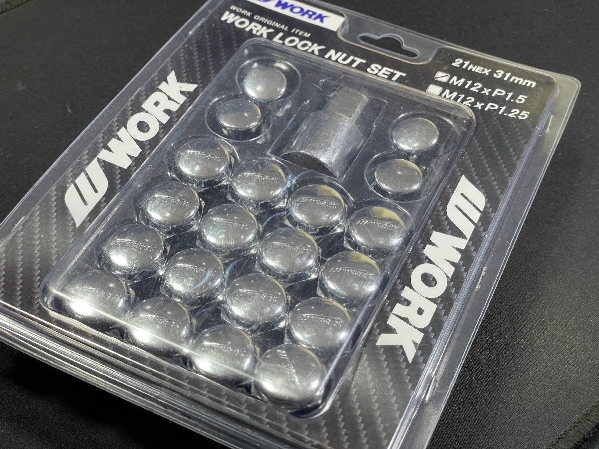 WORK LOCK NUT SET ワーク ロックナット 1セット 20本 21HEX M12×1.5 テーパー トヨタ 三菱 HONDA MAZDA MP035