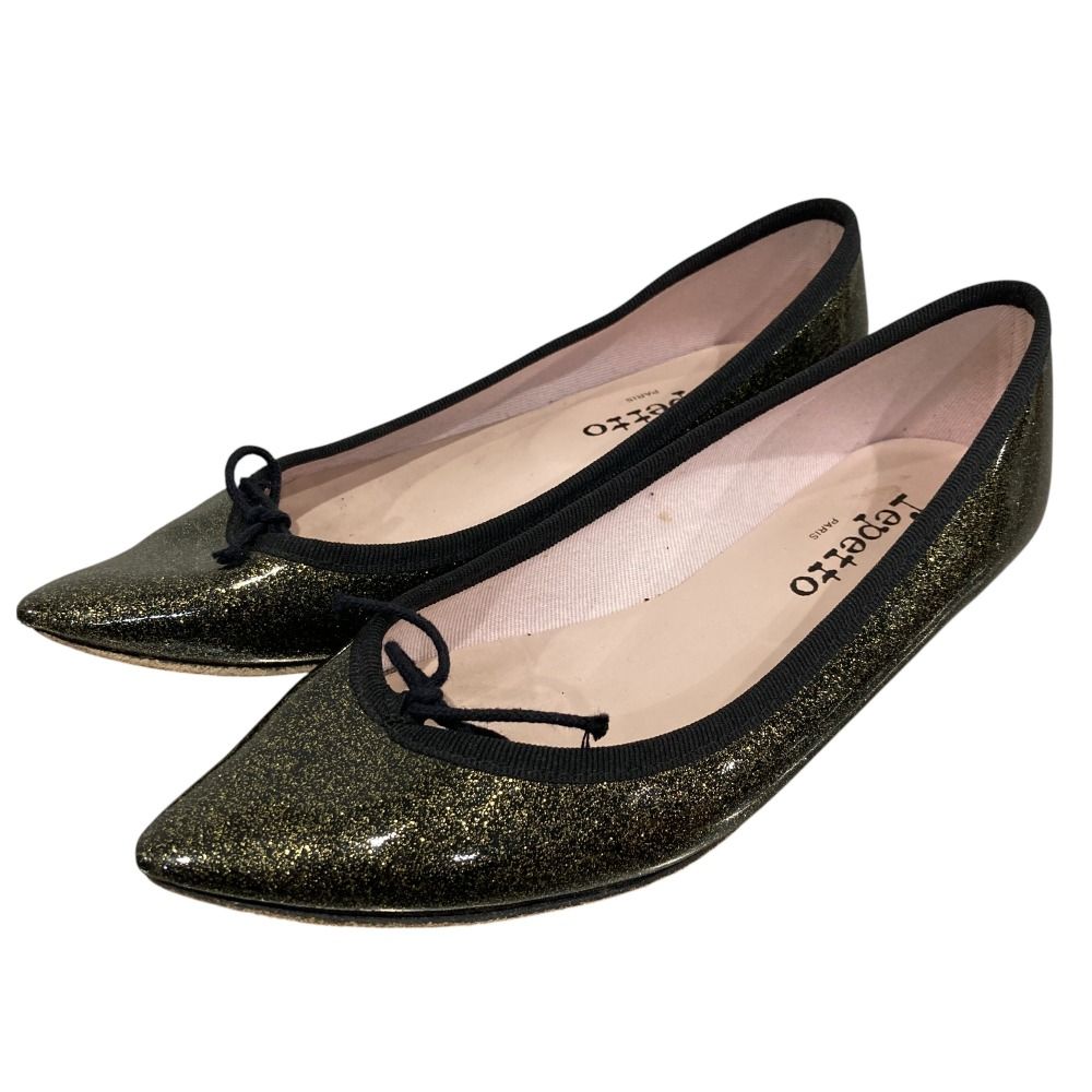 美品 repetto レペット パテントレザー ポインテッドトゥ