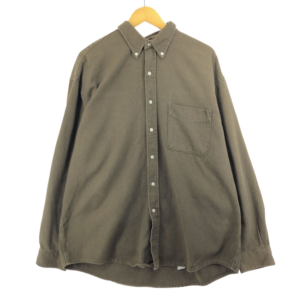 古着 エディーバウアー Eddie Bauer Bainbridge Flannel 長袖 コーデュロイシャツ USA製 メンズXL/eaa397630