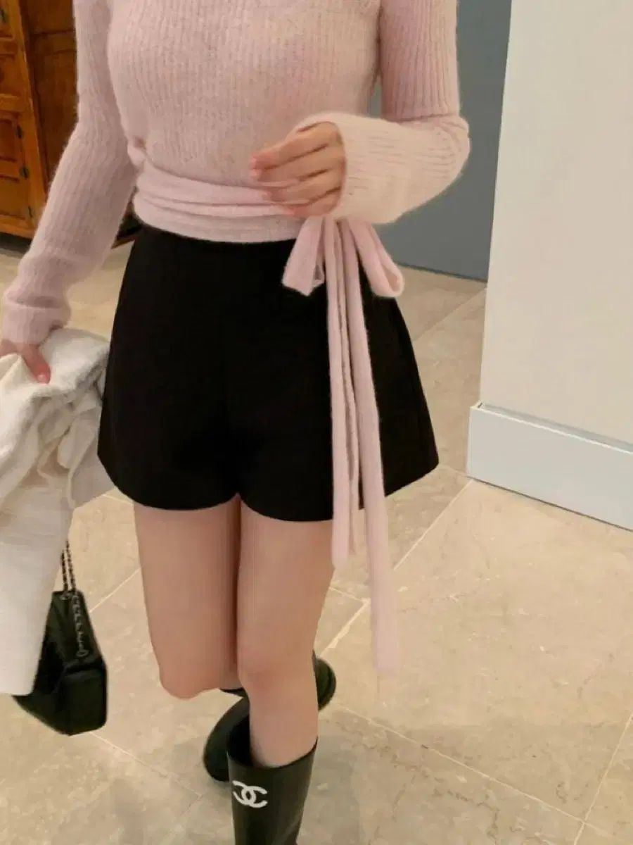 バーニーマーケット 黒 ベーシック ショートパンツ s