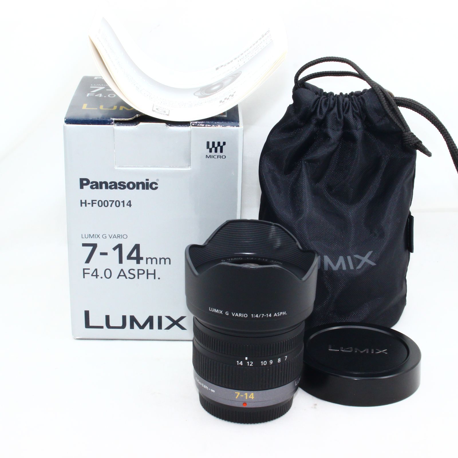 LUMIX G VARIO 7-14mm F4.0 H-F007014広角レンズ-