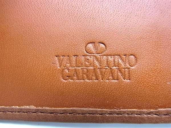 □美品□ VALENTINO GARAVANI ヴァレンティノ ガラヴァーニ レザー 三