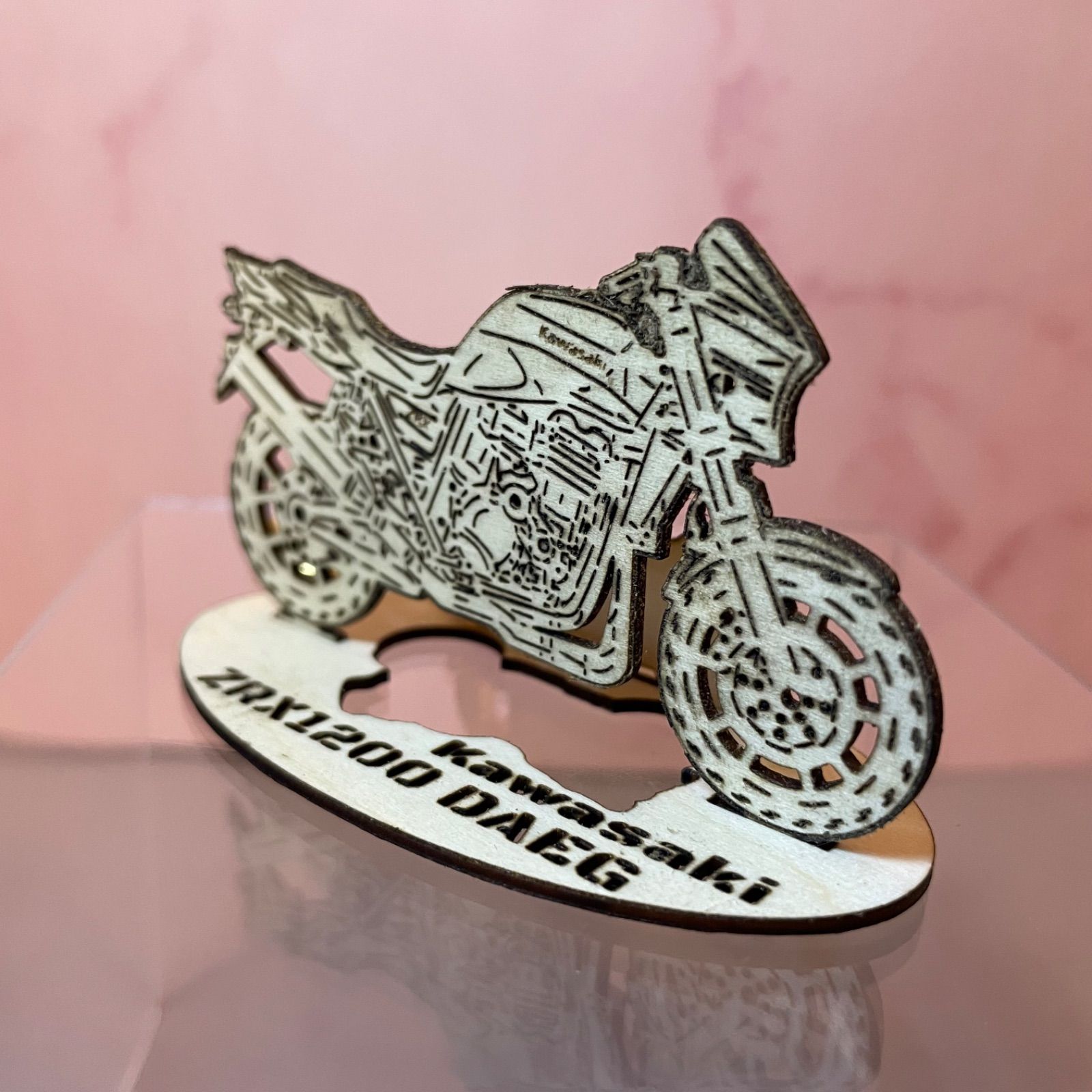 納車祝い・ギフト】木製 バイク スタンドフィギュア 名入れ無料
