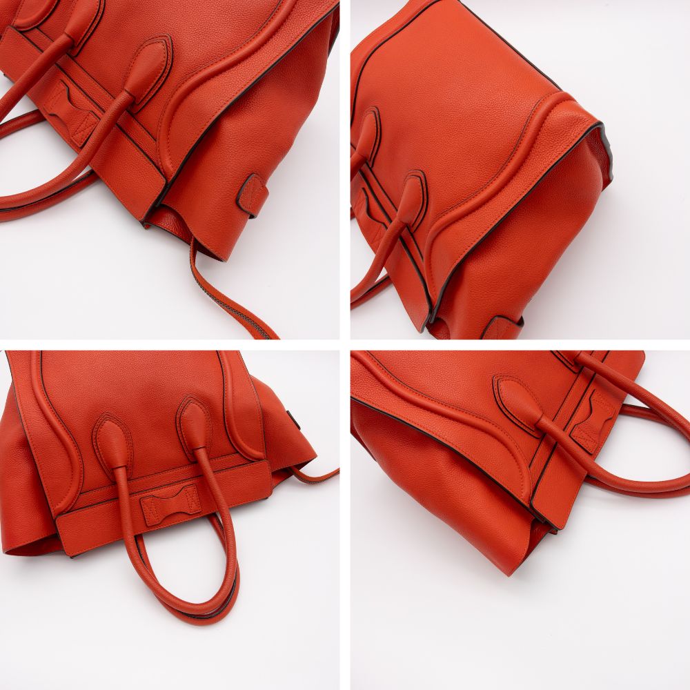 【お値下げ中】CELINE ラゲージ　ミニショッパー　バイカラー　ハンドバッグ お値下げ中】CELINE ラゲージ ミニショッパー バイカラー