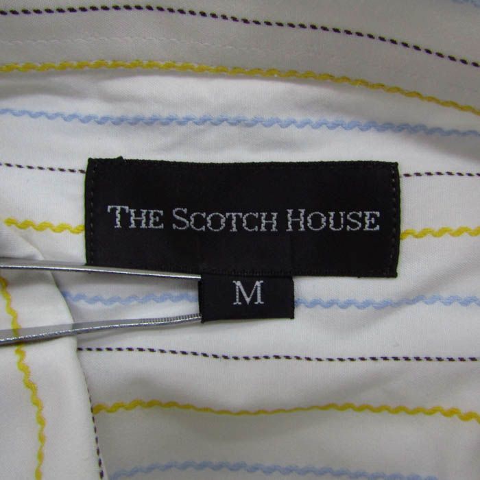 THE SCOTCH HOUSE Mサイズ 長袖シャツ 新品　2枚 スコッチハウス 長袖シャツ ストライプ柄 トップス メンズ M