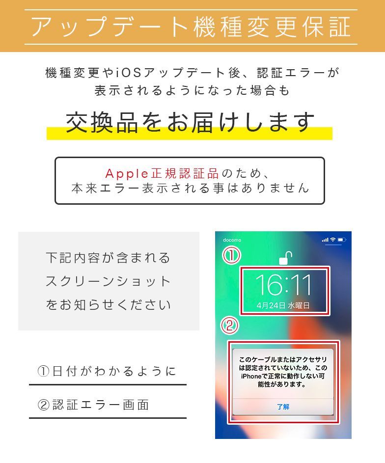 iPhone 純正品質 ライトニングケーブル TypeC SecuSTATION-7