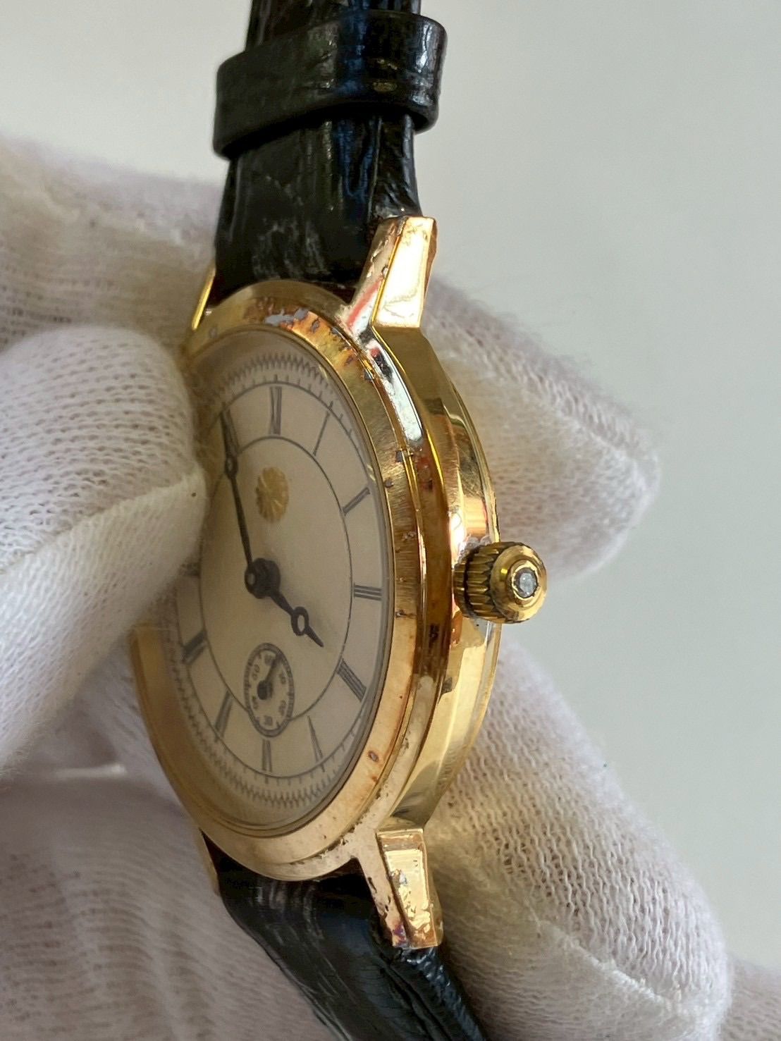 昭和天皇陛下 御在位 60年記念 腕時計 手巻