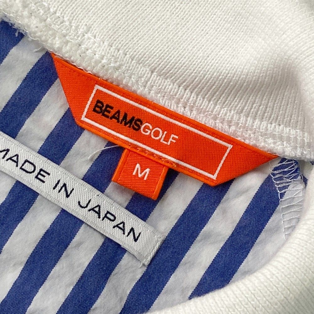 サイズ：M BEAMS GOLF ビームスゴルフ 半袖襟付きTシャツ シア