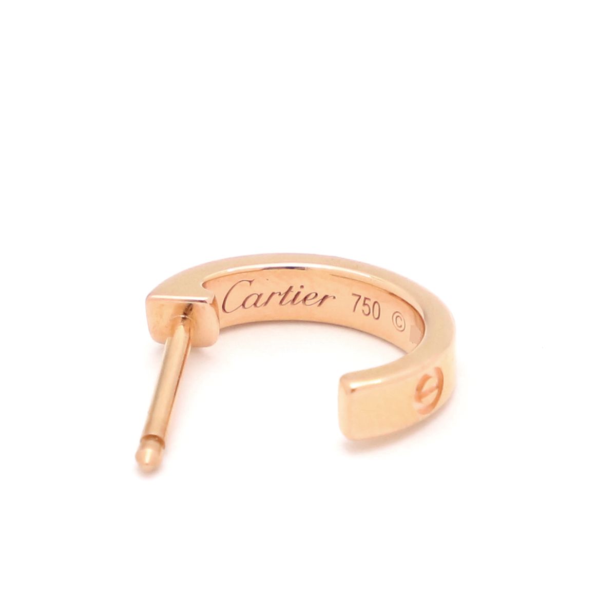 カルティエ ピアス ラブ LOVE フープピアス スモールモデル