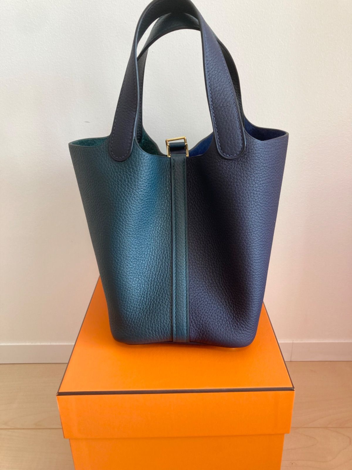 HERMES エルメス ピコタンロックPM18 バイカラー Picotin 鑑定済