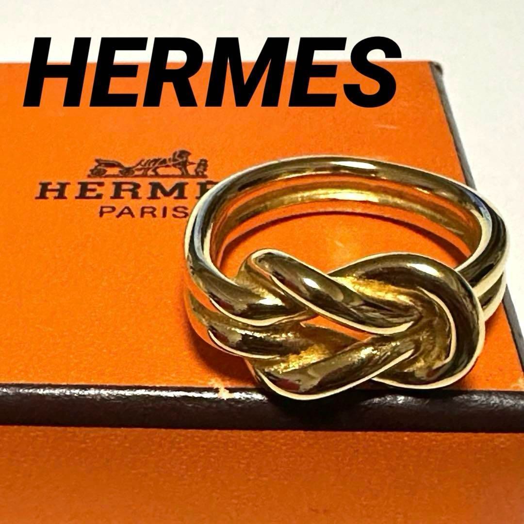 美品　エルメス HERMES 　スカーフリング　アタメ エルメス HERMES スカーフリング アタメ ATAME GP ゴールド - メルカリ