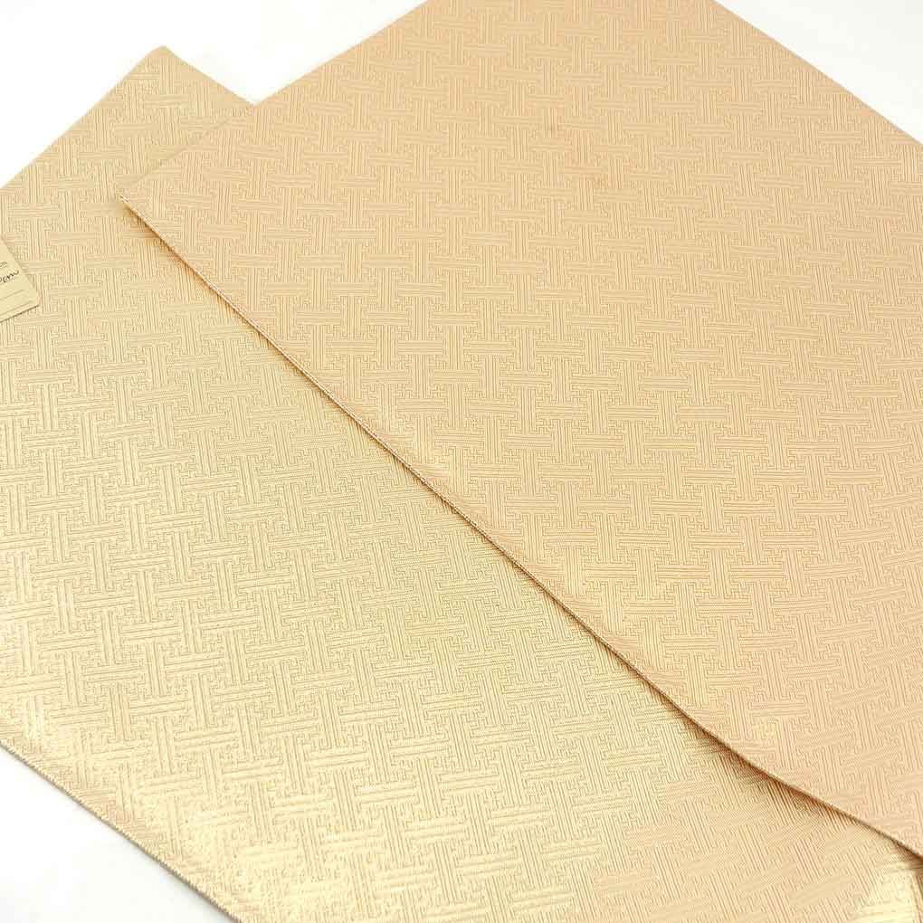 ★専用★美品 袋帯 リバーシブル ココアブラウン 千鳥 長さ4m50cm 正絹 ☆専用☆美品 袋帯 リバーシブル ココアブラウン 千鳥 長さ