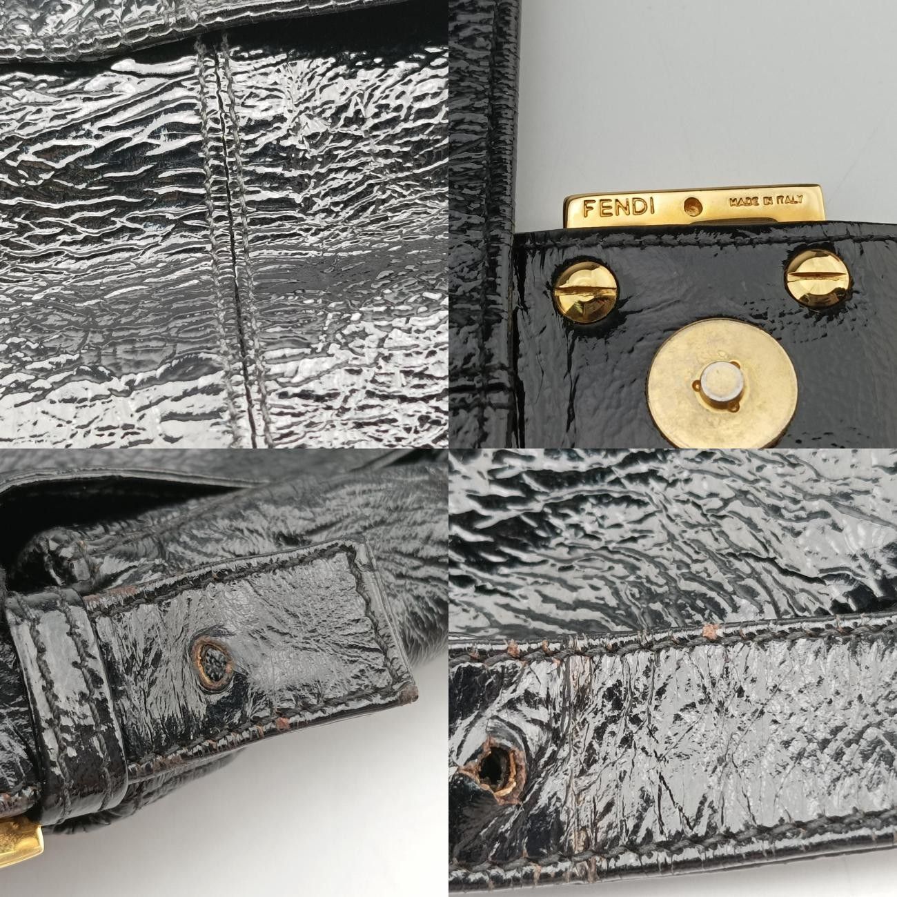 フェンディFendiマンマバケットブラックレザー258263258263900078