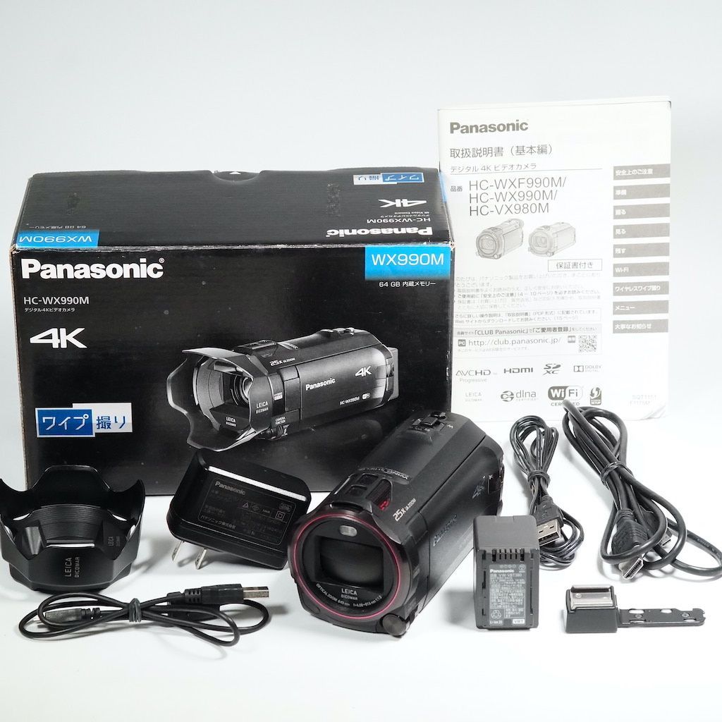 保存版】 【美品】パナソニック Panasonic HC-WX990M ビデオカメラ ...