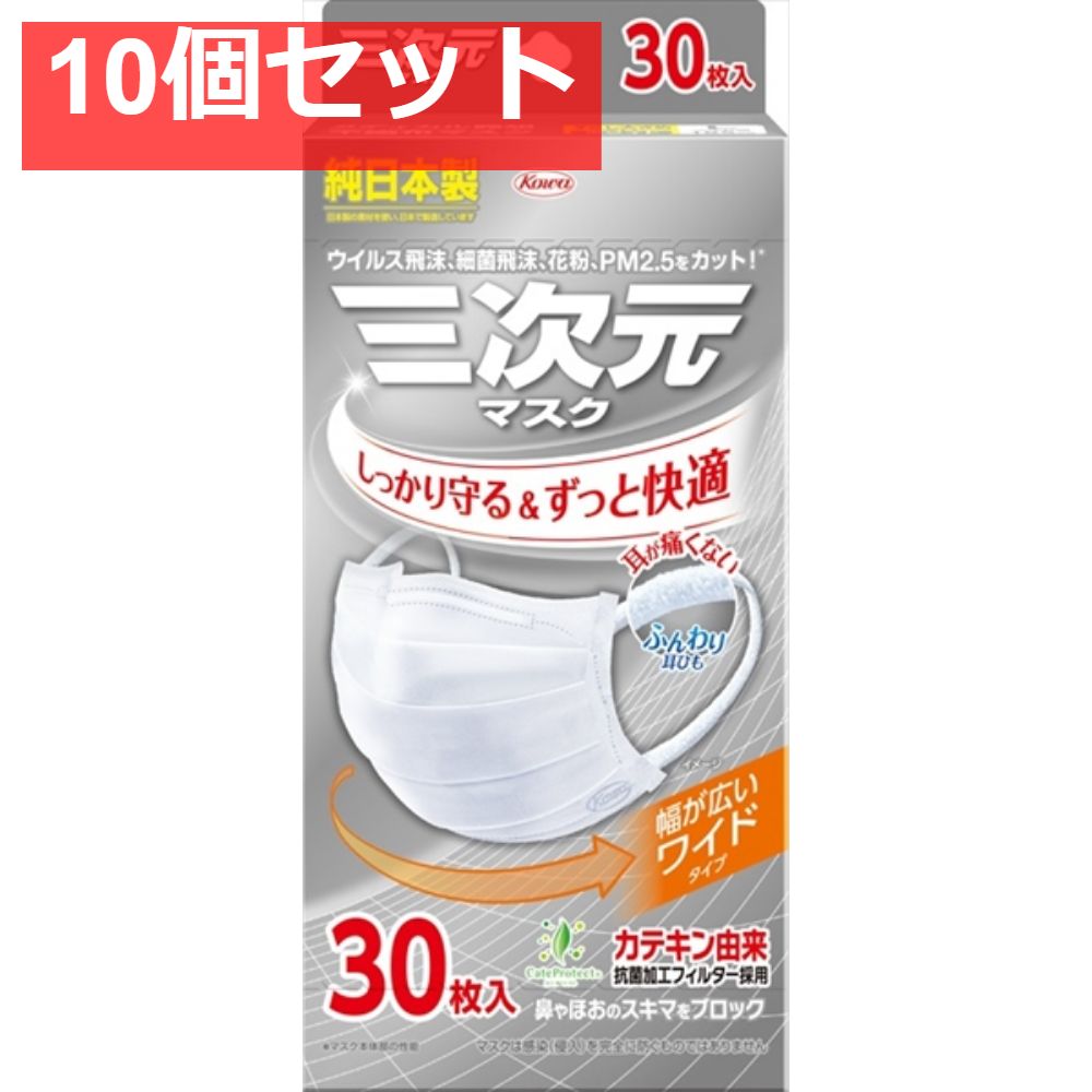 三次元マスクすこし大きめLサイズホワイト30枚 [興和新薬 三次元マスクすこし大きめLサイズホワイト30枚 [興和新薬