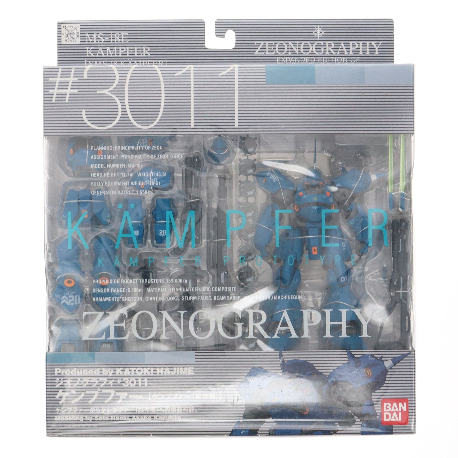 BANDAI - ZEONOGRAPHY(ジオノグラフィー) #3011 ケンプファー 機動戦士ガンダム0080 ポケットの中の戦争 完成品 可動フィギュア バンダイ ZEONOGRAPHY(ジオノグラフィー) #3011 ケンプファー 機動戦士