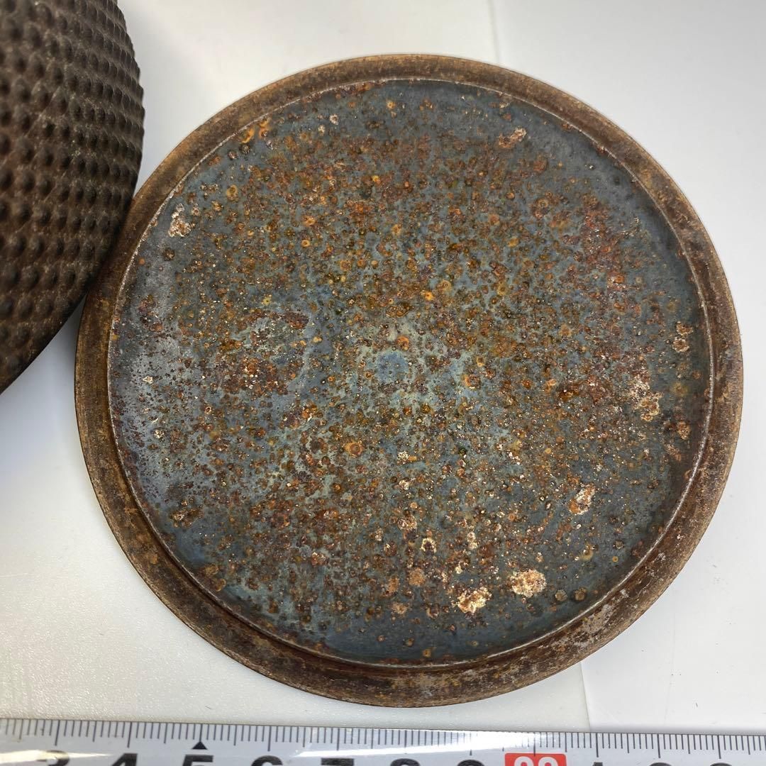 BIG SALE！ 南部 あられ打 鉄瓶 注ぎ口下に銘有 1782g 東Y6-0710