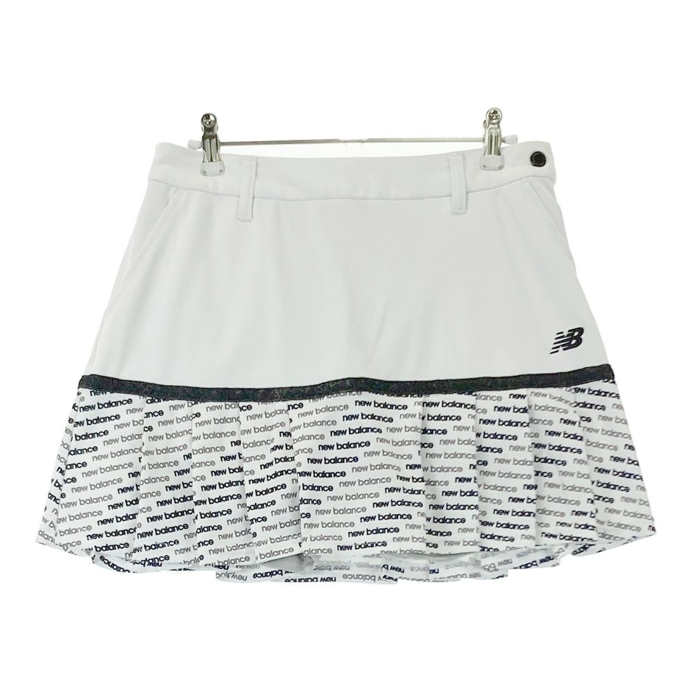 サイズ：2 NEW BALANCE GOLF ニューバランス 2023年モデル 中綿 フリルスカート  ブラック系 [240101496592] ゴルフウェア レディース ストスト ニューバランスゴルフ NB 【耐風保温】配色ライン裾フリル中綿