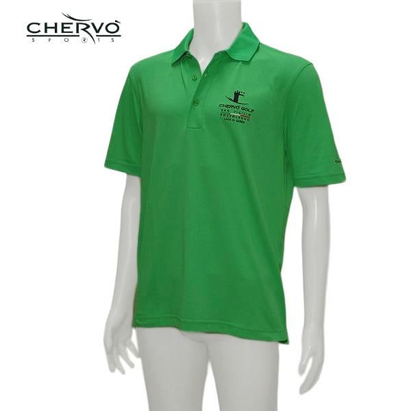 シェルボ CHERVO メンズ 春夏 透湿性 速乾性 半袖シャツ グリーン サイズ50 031-21041
