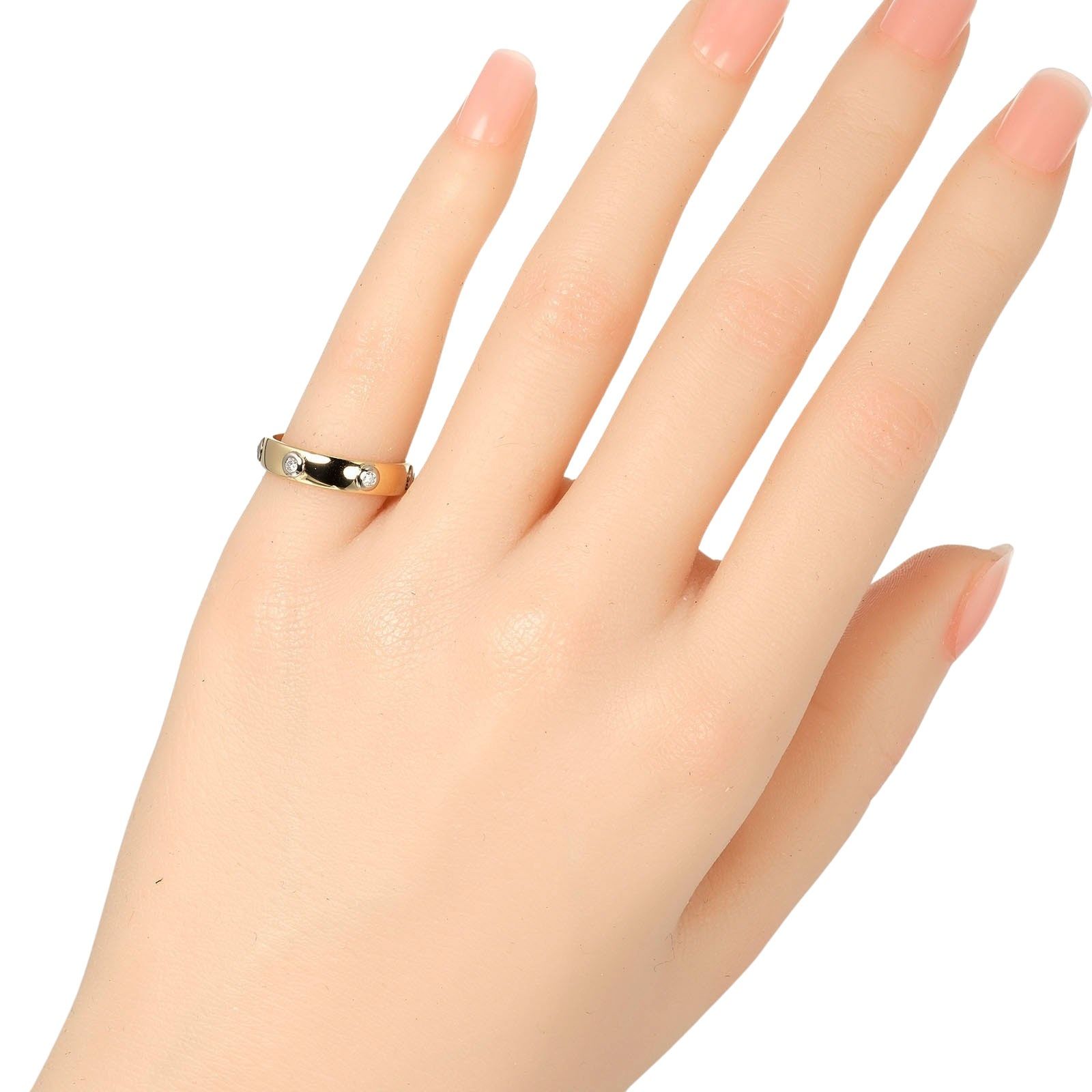 カルティエ ステラ K18イエローゴールド×ダイヤモンド 8.5号 約3.05g レディース リング・指輪