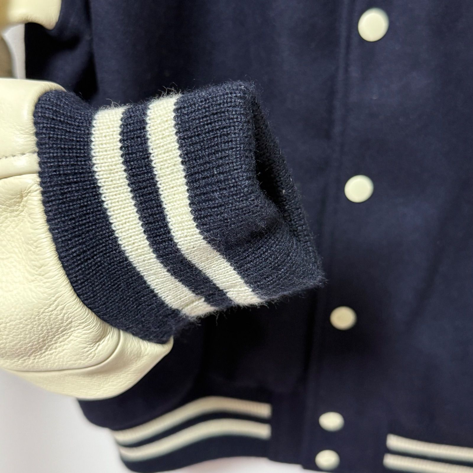 セミデコ 袖レザー