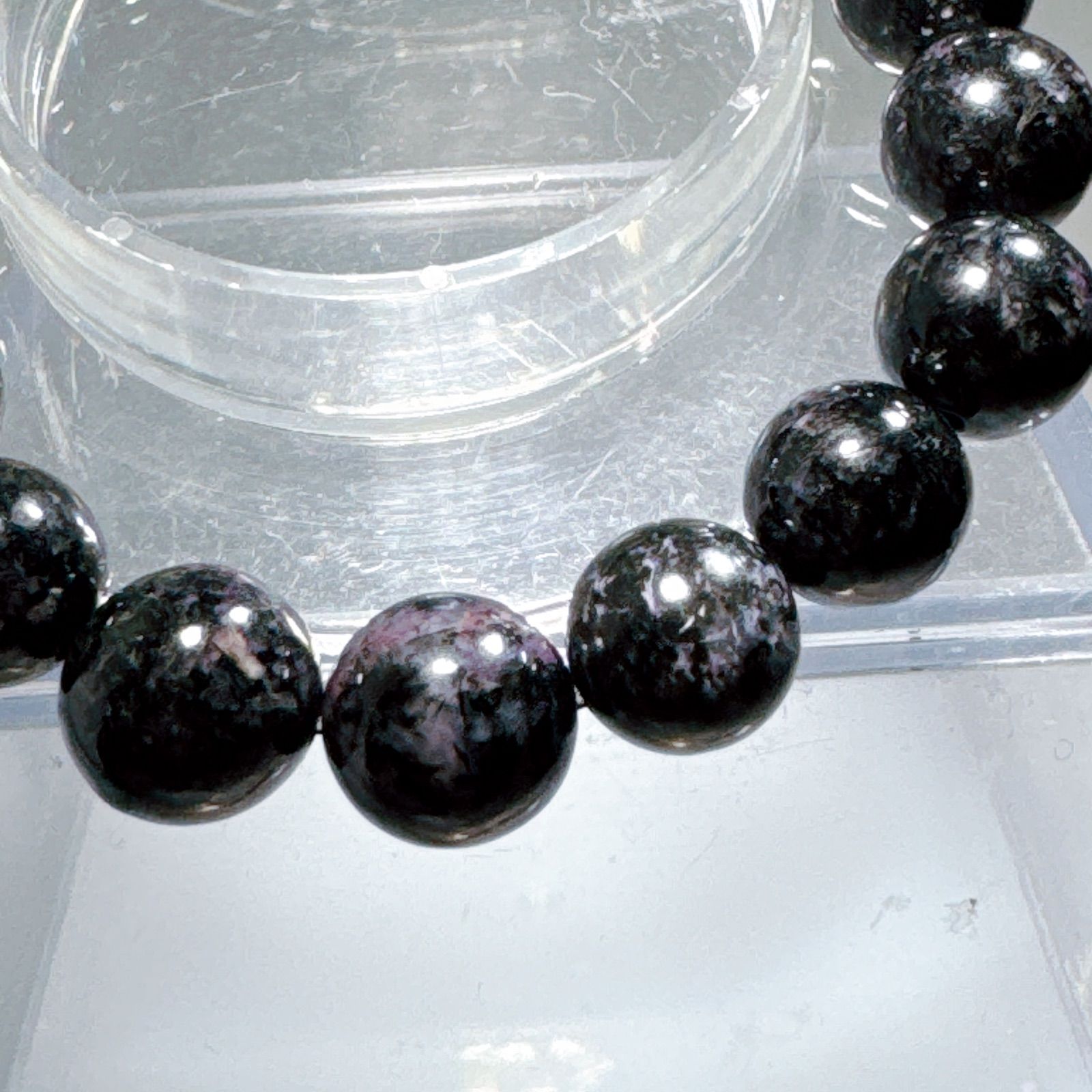 ブラックスギライトブレスレットNO25-2384