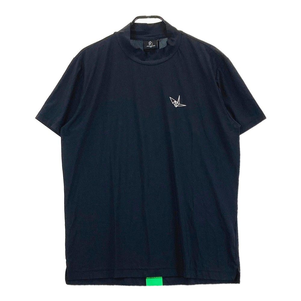 サイズ 5 1PIU1UGUALE3 GOLF 半袖モックネックTシャツ ブラック系 240101443701 ゴルフウェア メンズ ストスト