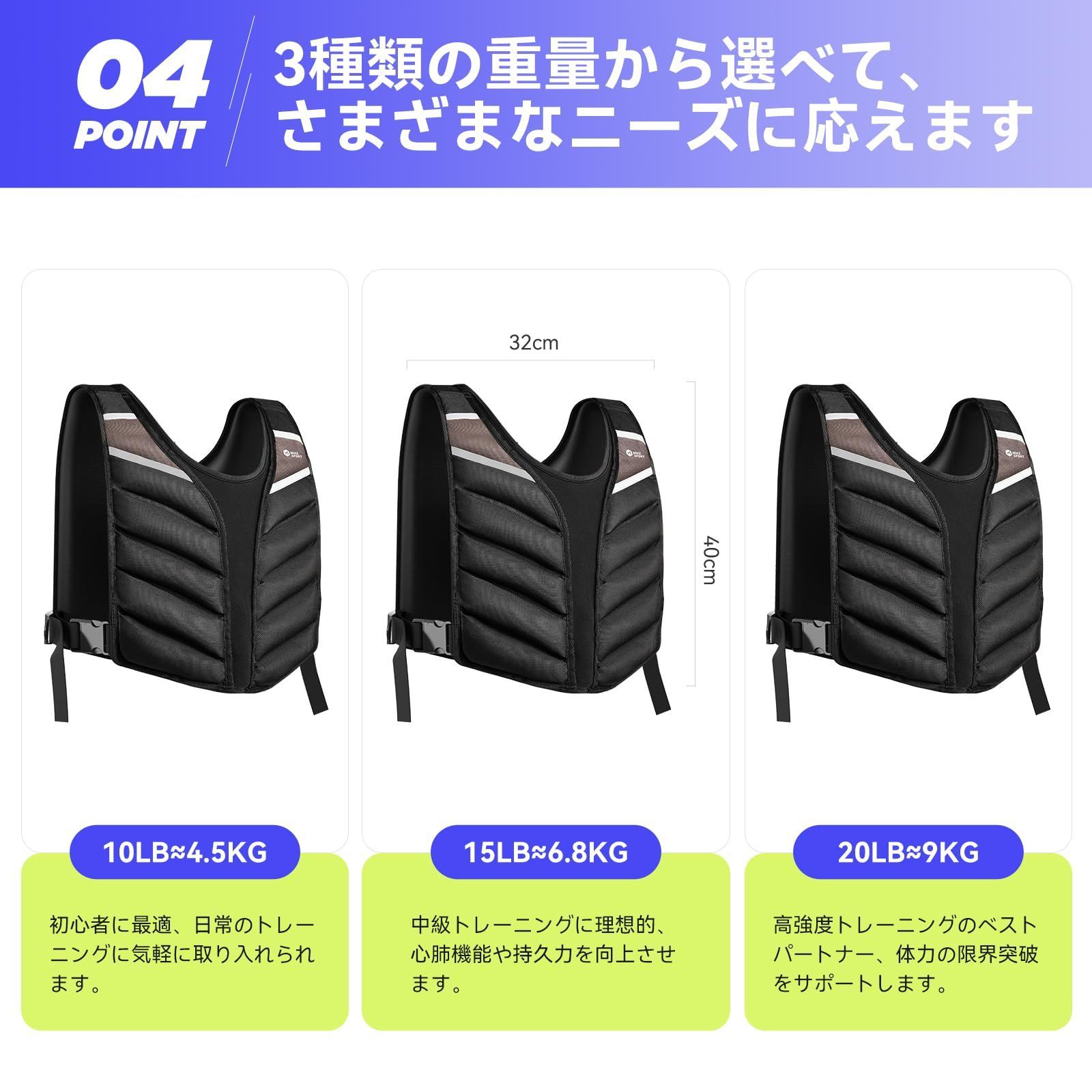 ウエイトベスト 重り
