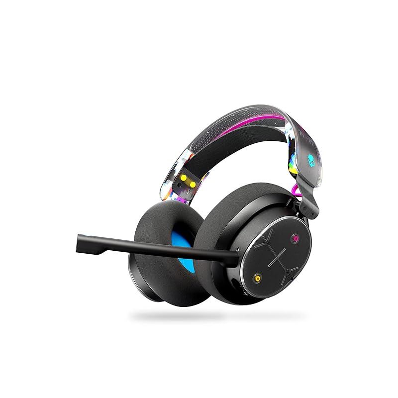 Skullcandy PLYR ワイヤレスゲーミングヘッドセット 2台同時接続 最長24時間再生 Bluetooth 5.2 VGP2023受賞 (Black DigiHype) 1