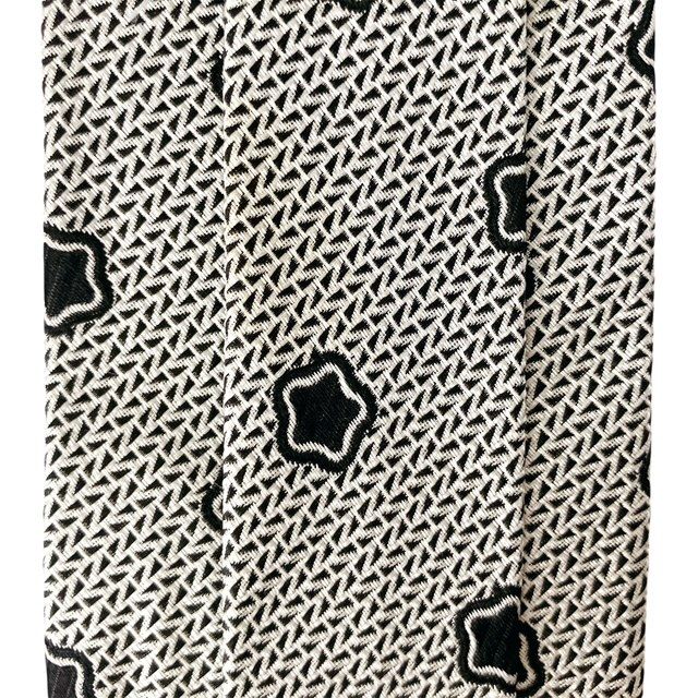 GIANNI VERSACE ジャンニ ヴェルサーチ 星柄 小紋 総柄 ビジネスレギュラーシルク ネクタイ グレー ブラック 黒 メンズ イタリア製 当時物 GIANNI VERSACE ジャンニ ヴェルサーチ 星柄 小紋 総柄 ビジネス