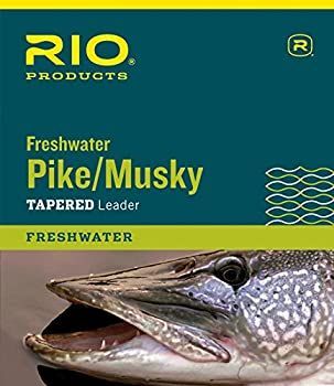 (14kg 14kg Class) - RIO Pike/Musky II 2.3m Tapered Leader Wire With Snap Link