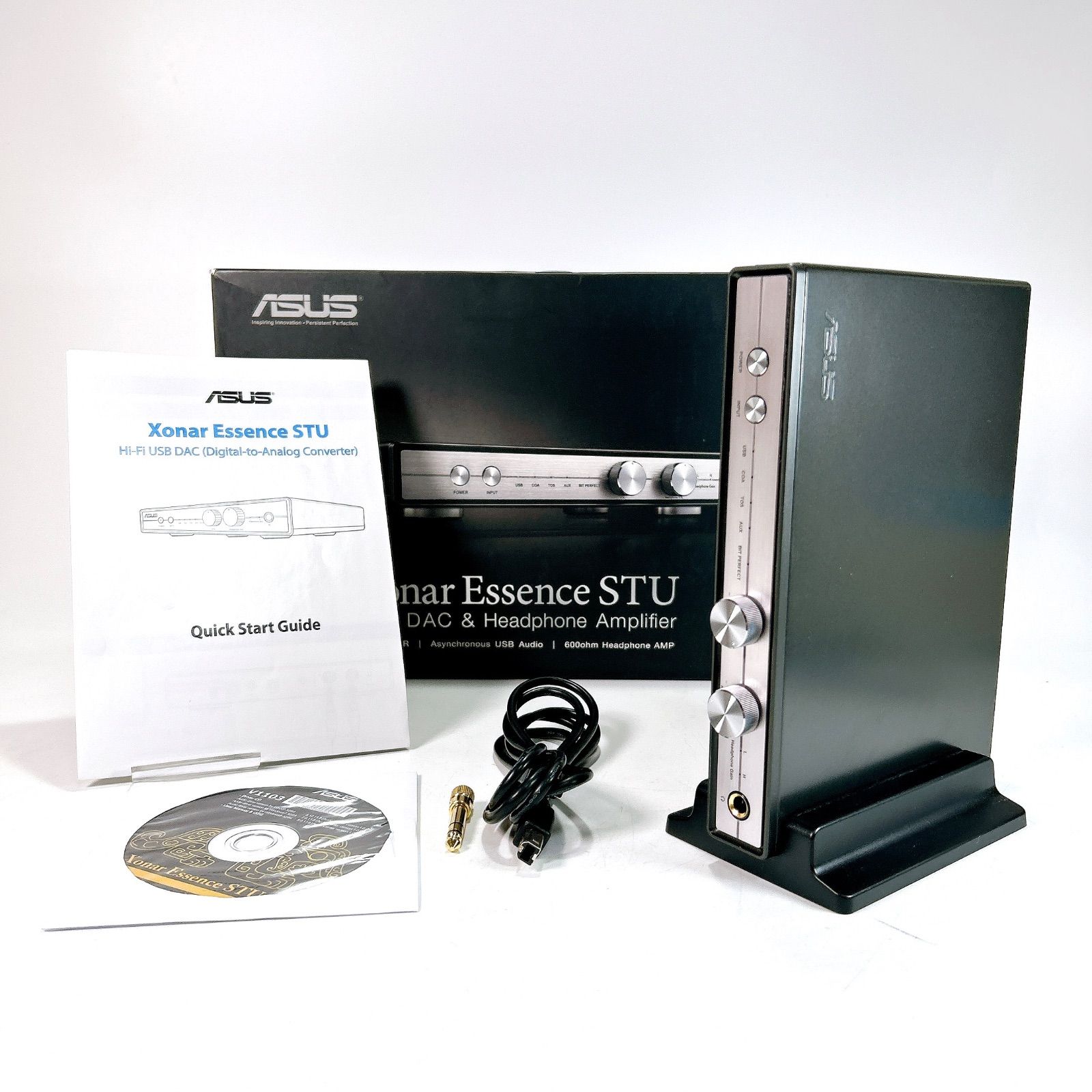 ASUS XONAR Essence STU USB DAC 化粧箱 取扱説明書 ケーブル付属