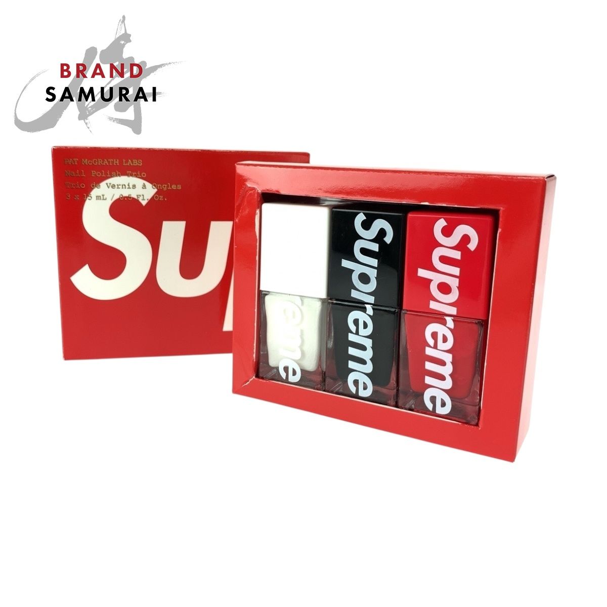 Supreme シュプリーム パットマクグラス ラブス ネイルポリッシュ トリオ レッド ホワイト ブラック ガラス ネイルポリッシュ 505539