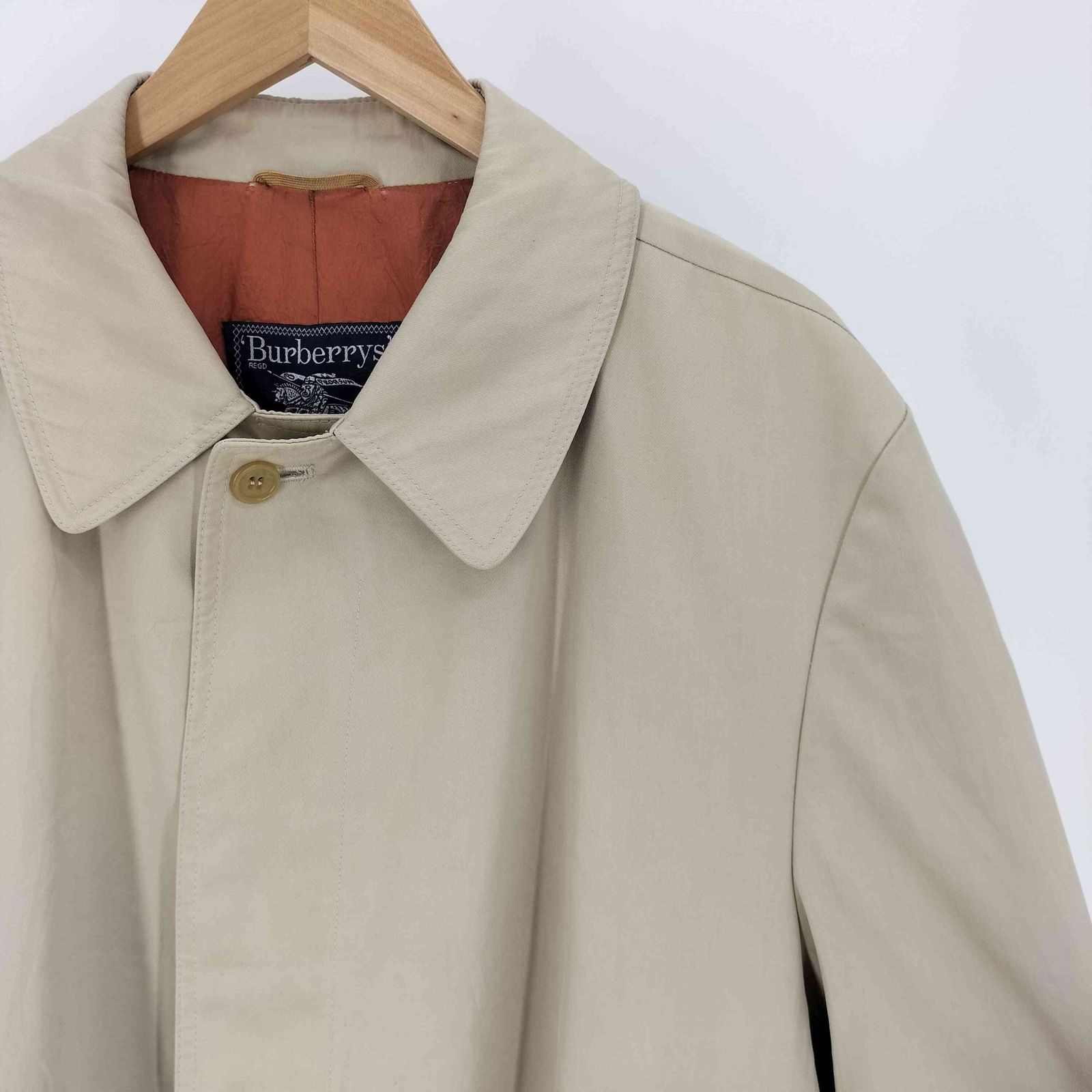 バーバリーズ BURBERRYS 80-90S 英国製 比翼 ステンカラーコート
