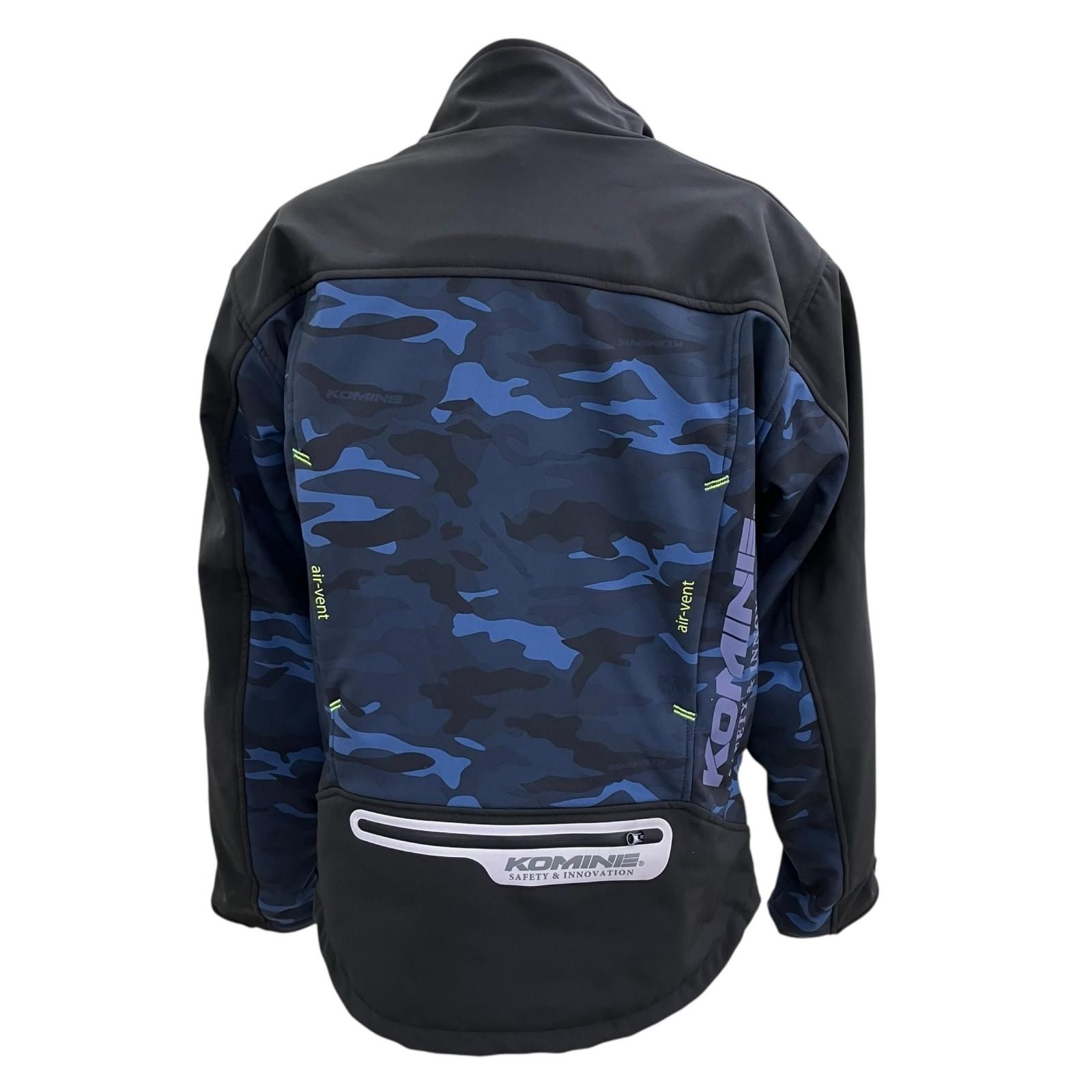 186004 現状品 KOMINE コミネ プロテクトジャケット プロテクター付き JK-590 Lサイズ バイクジャケット バイク用 プロテクトソフトシェルウィンターパーカ メンズ